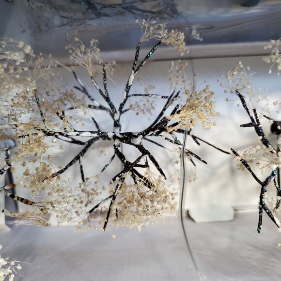 Dept 56 Seasons Bay 4 WINTER TREES Christmas Village accessory birch 53384 - Picture 7 of 12